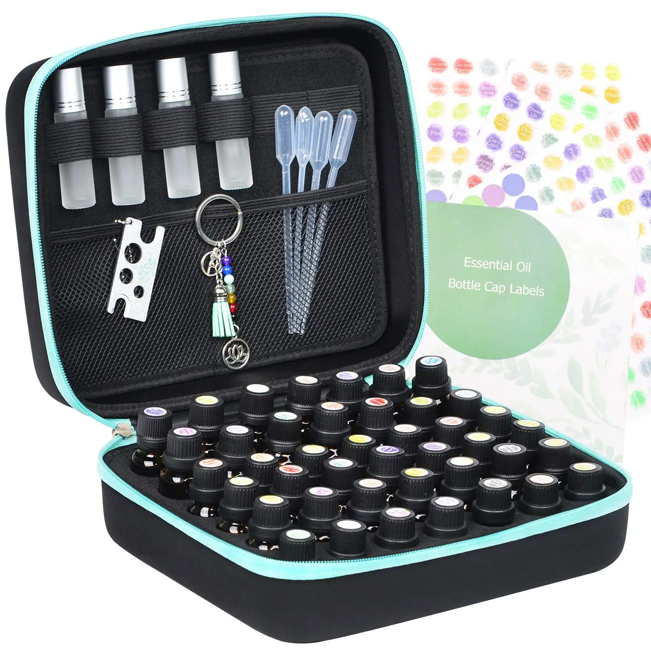 2021 в наличии, роликовая бутылка, упаковочная коробка, сумка для хранения EVA, 42 слота, футляр для эфирных масел