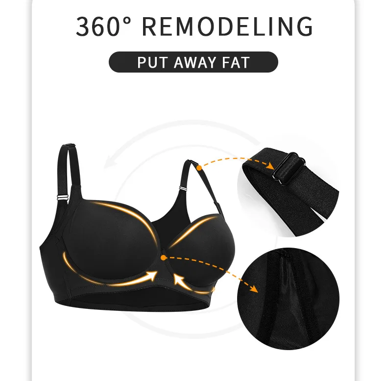 Wired Bra Plus Size Push Up Oversize 40dd Quality Women Bra Big Cup Underwires Huge Boob Bra Support Large chest Lift Underwear