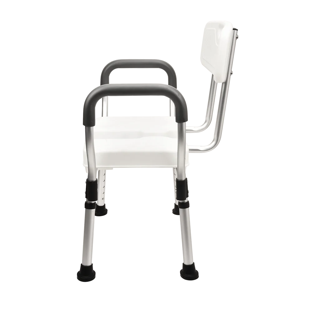 High quality U-shaped groove Shower Chair Adjustable height Bath Stool