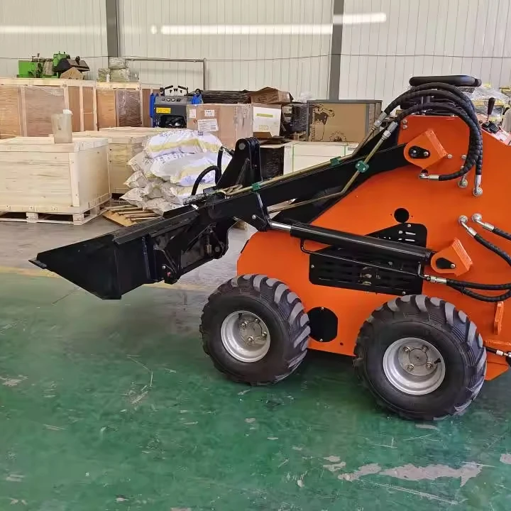 Hot sale 50hp diesel engine skid steer loader track skid steer loader with auger hammer Attachment