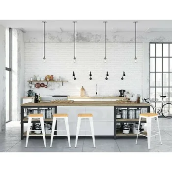 Wholesale cheap metal tolix  Bar stool wooden top  seat  Bistro Cafe bar stools