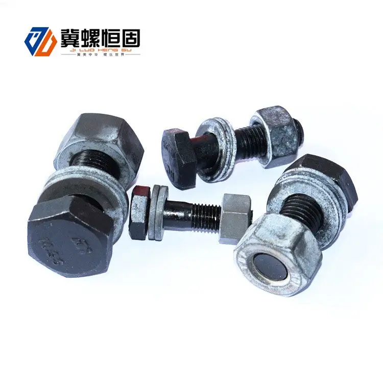 China Manufacture Hexagon Bolts And Nuts Galvanized Bolts Grade 8.8
