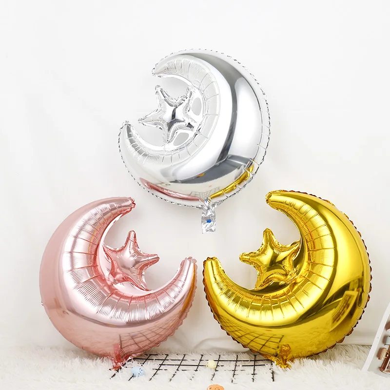 47*57cm EID Mubarak Ramadan Balloon Globos Festive Celebration Scene Decoration Decoration Foil Balloon supplies toys