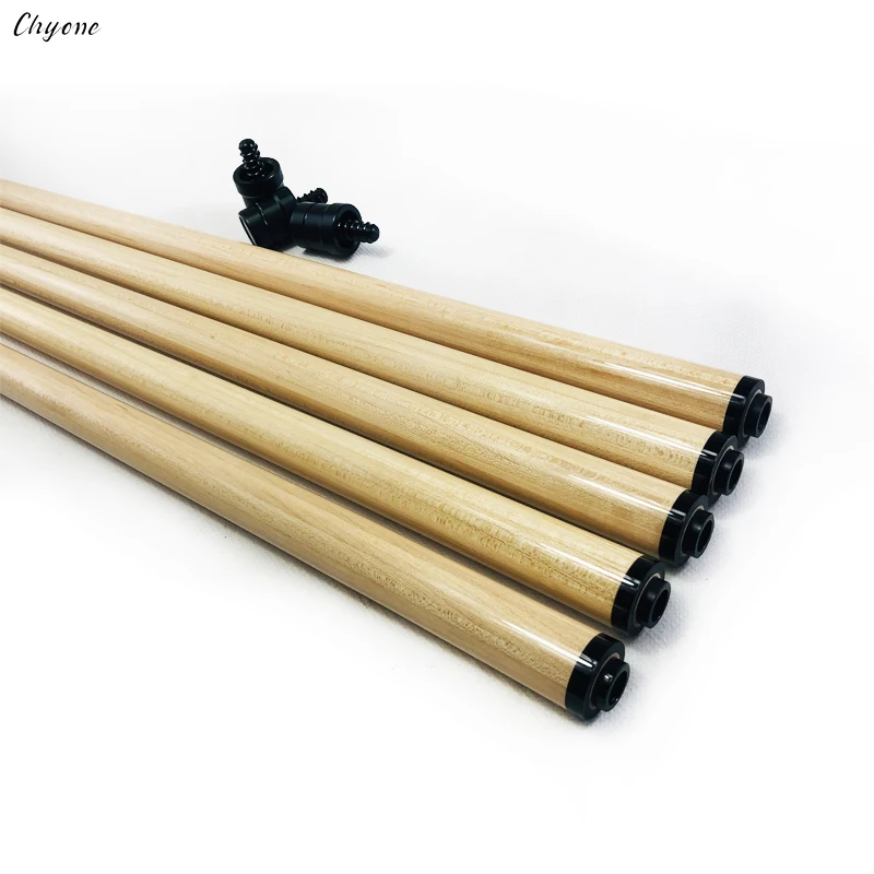 Chyone 12mm/13mm 20pcs laminated hard canadian maple wood with carbon core  carom cue shaft handmade pool cue shaft
