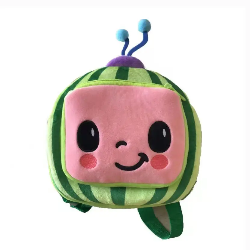 Plush Doll Backpacks Cute JJ Watermelon Soft Cosplay Toys Stuffed School Bags For kindergarten Boys Girls