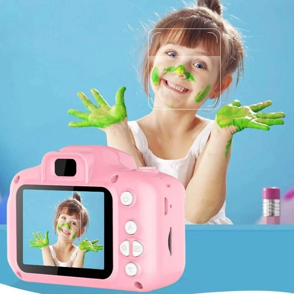 Christmas New Year Birthday Gifts for Boys Girls Age 3-9 X2 1080P HD Dual Camera Lens Kids Selfie Camera