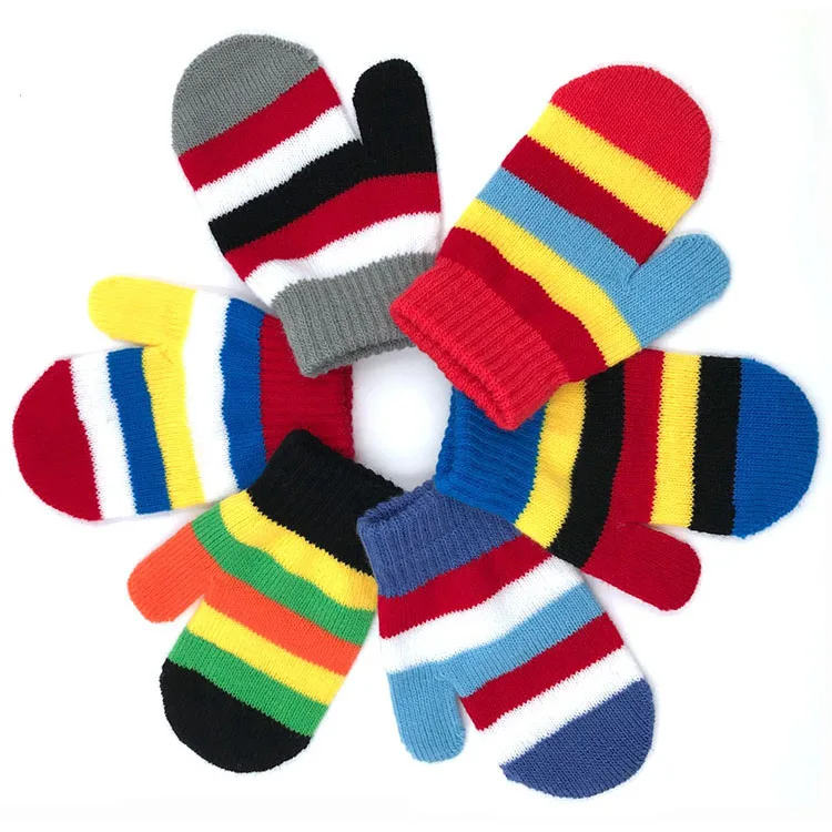 Cheap Low Price Kid Colorful Winter Warm Waterproof Gloves Outdoor Sports Running Driving Bicycle Winter Gloves