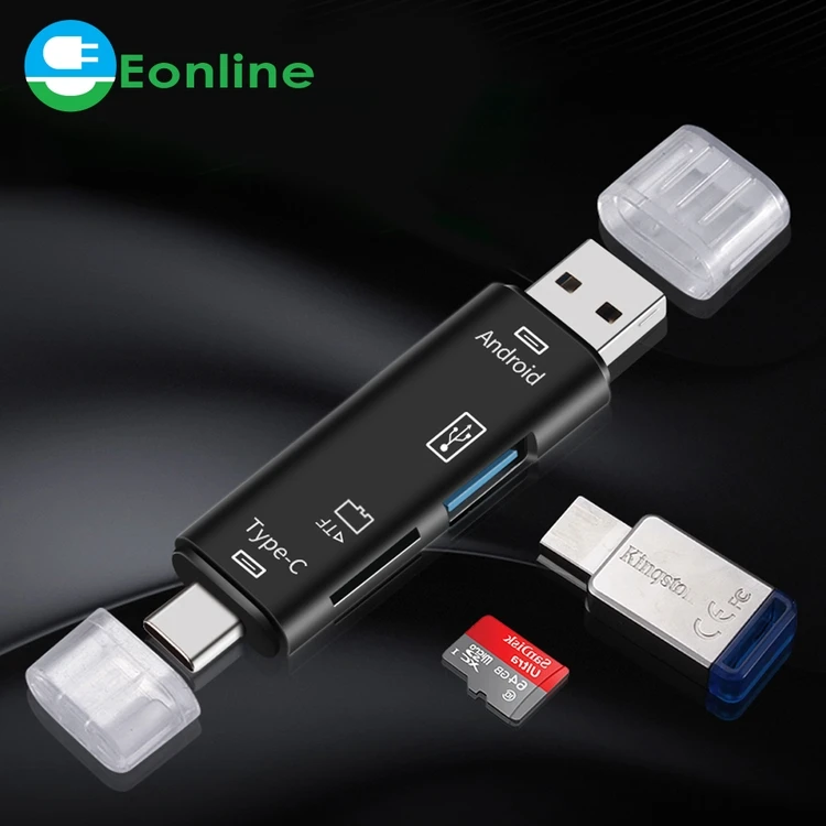  USB Memory Support Mac10 All In 1 Type C Quick Speed TF Card