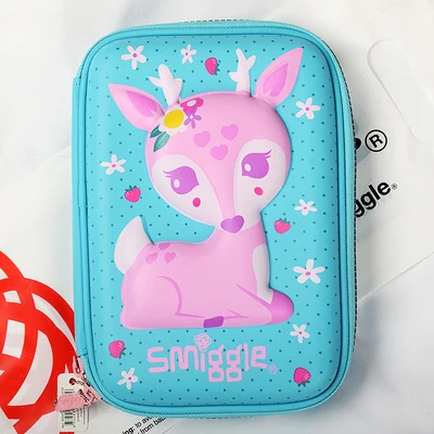  Модный персонализированный EVA Smiggle 2 боковой пенал оптом милые вместительные пеналы с принтом