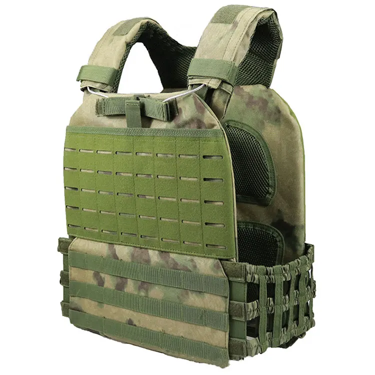 Tactical MOLLE Cross fit Vest Plate Adjustable Heavy Carrier Quick Release Vest For Airsoft Paintball Hunting Multicam