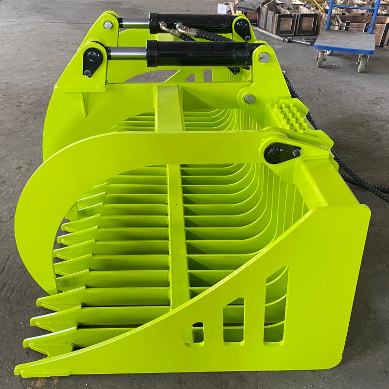 RSBM Skid Steer Loader Attachments Heavy Grass Fork Grapple