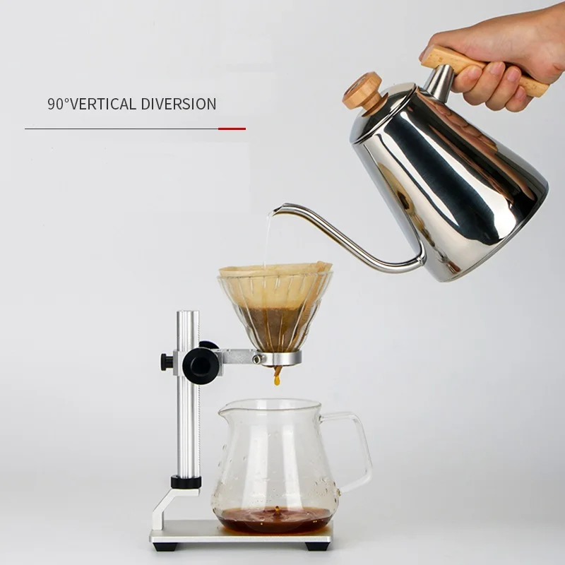 Индукционная плита 1000 мл кофейник с термометром из нержавеющей стали