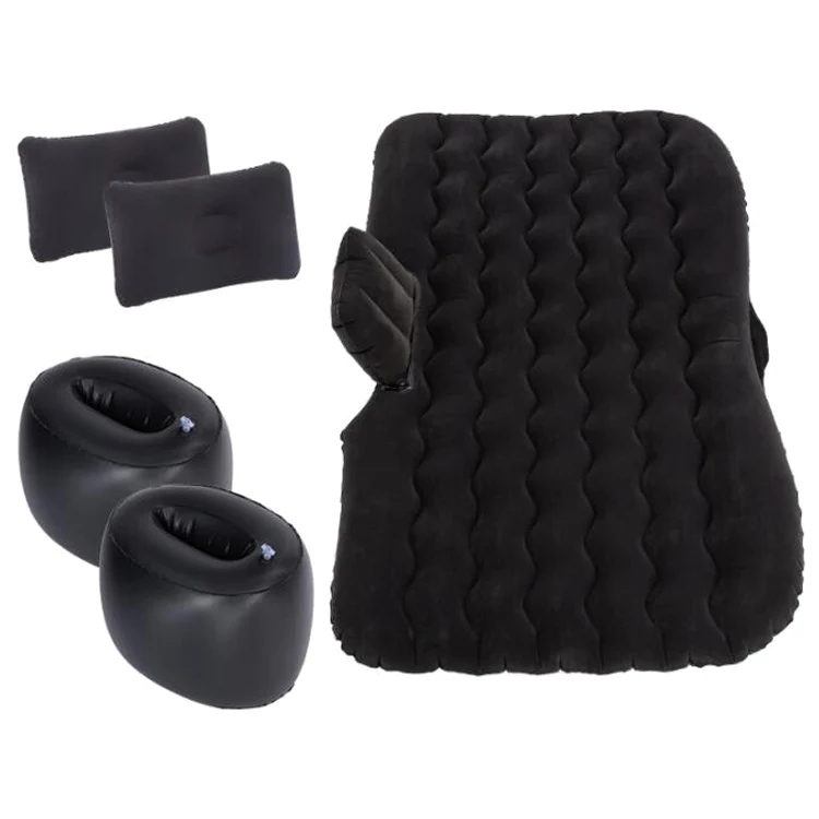
Outdoor Travel Camping Portable Folding Split Flocking Pumping SUV Sleeping Mattress Car Inflatable Air Bed 
