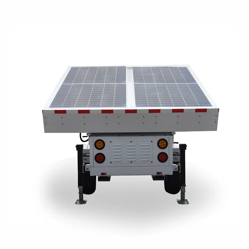 1800W Off Grid Solar Power System Mobile Trailer Generator for DIY Devices Connection