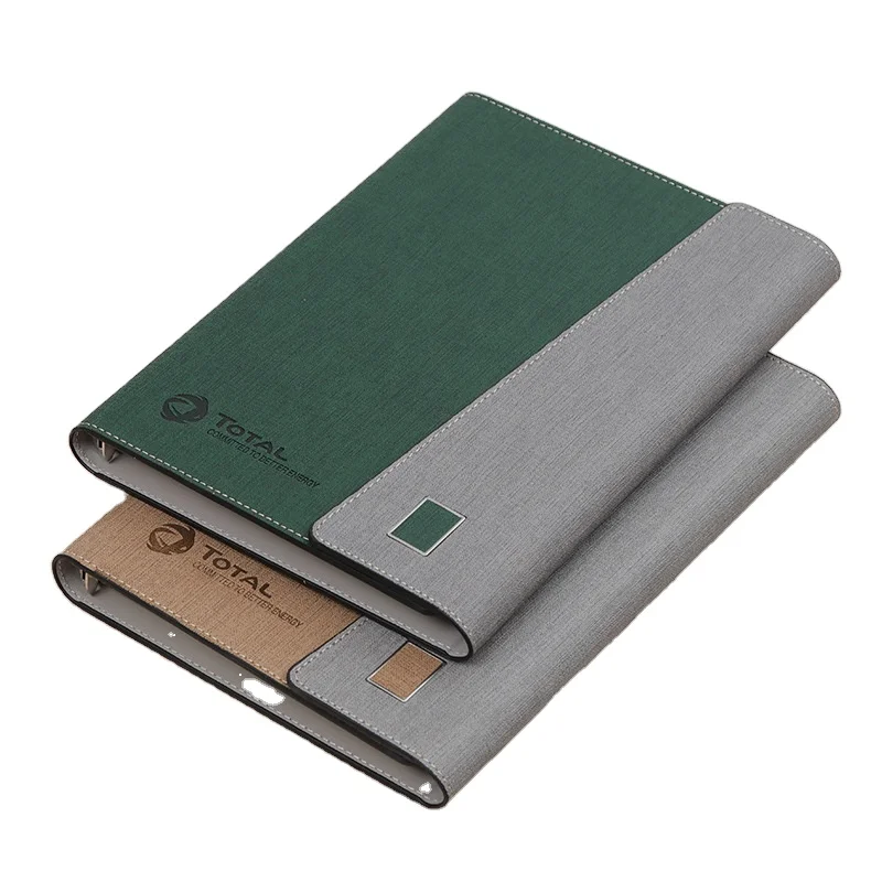 Hardcover Journal Manufacturer Diary Embossed LOGO Imprint High End Thread-bound Binder Binding PU Leather Notebook