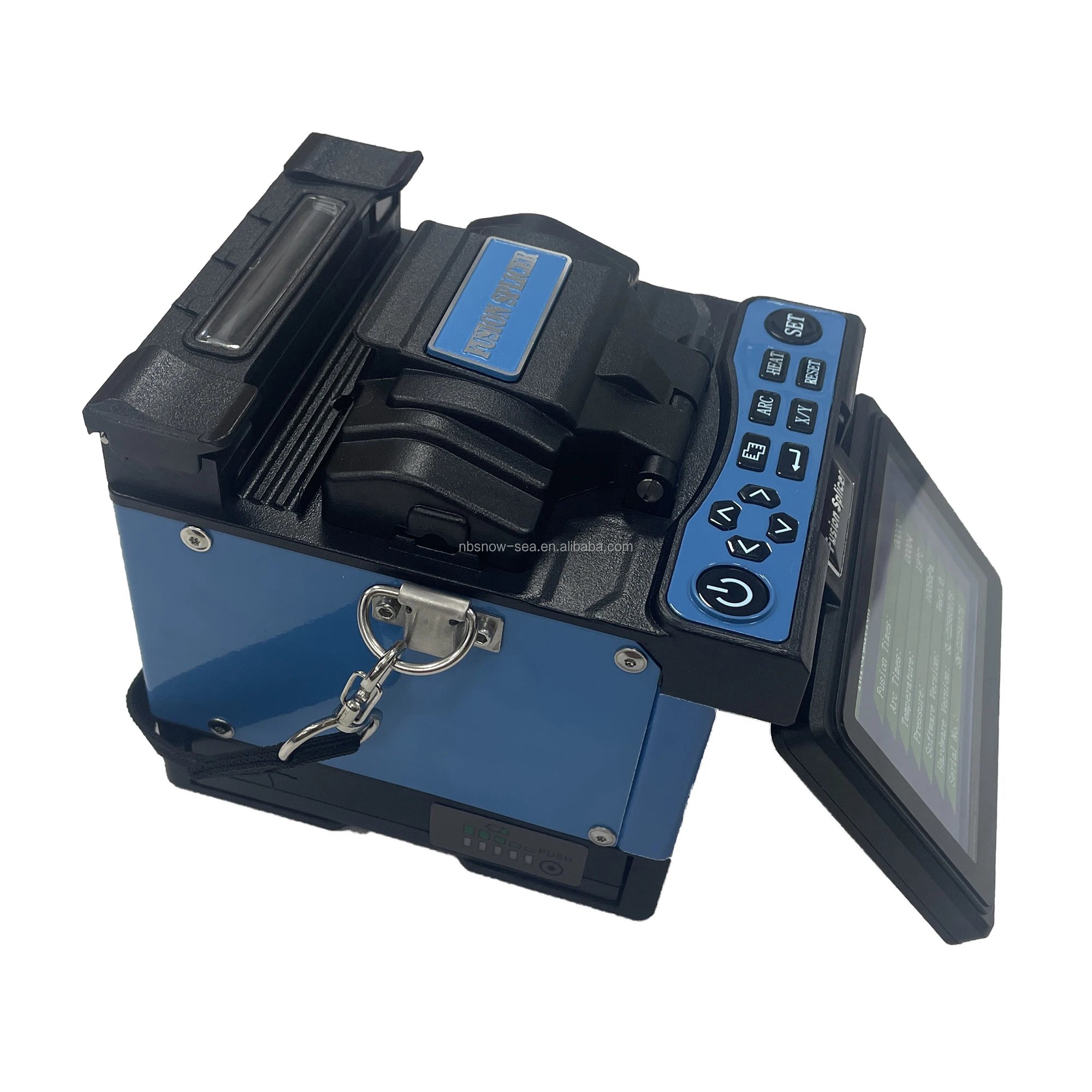 FTTH Small Size High Precision Optic Fiber Joint Machine with Dual Heating Groove