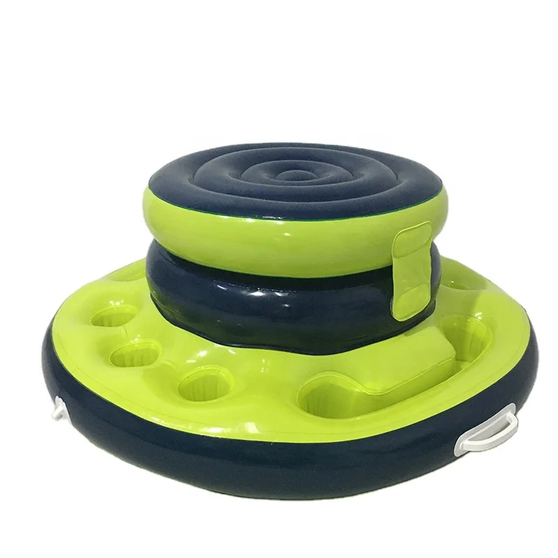 Pool party inflatable floating cooler