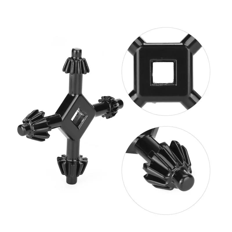 Multifunctional 4 in 1 Drill Chuck Key Handheld 4 Way Drill Chuck Wrench Electric Cross Key Wrench