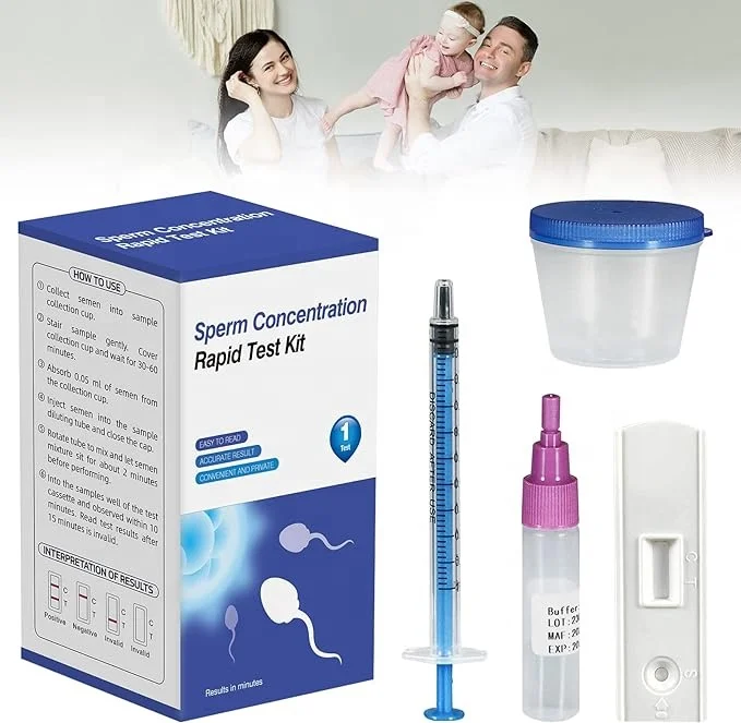 Male Sperm Concentration Test Card Fertility Collection Container Test
