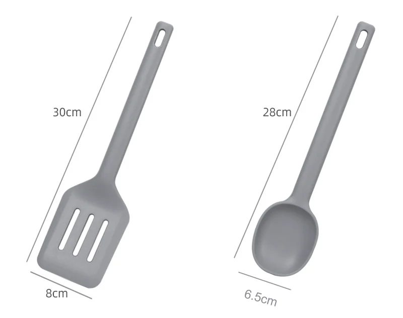 Wholesale Factory High Quality BPA Free 5pcs Silicone Kitchen Spatula Set Kitchen Utensils Set