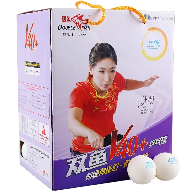 Free Sample Double fish Spreading Wings and Starless Training Seam Table Tennis balls 40+ New materials are good for hitting