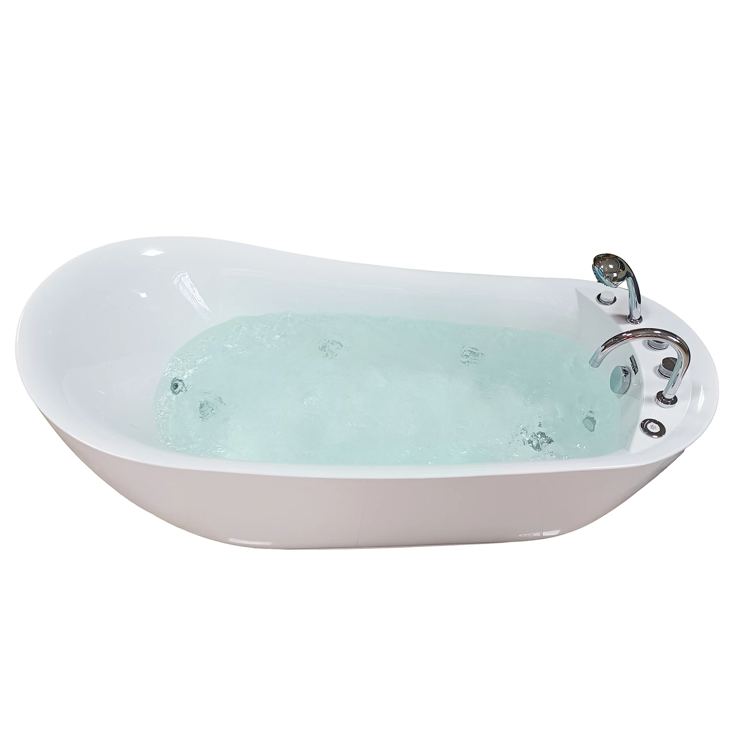 CLASIKAL Factory direct sales of modern acrylic bathtubs with oval shaped bathtubs equipped with faucets