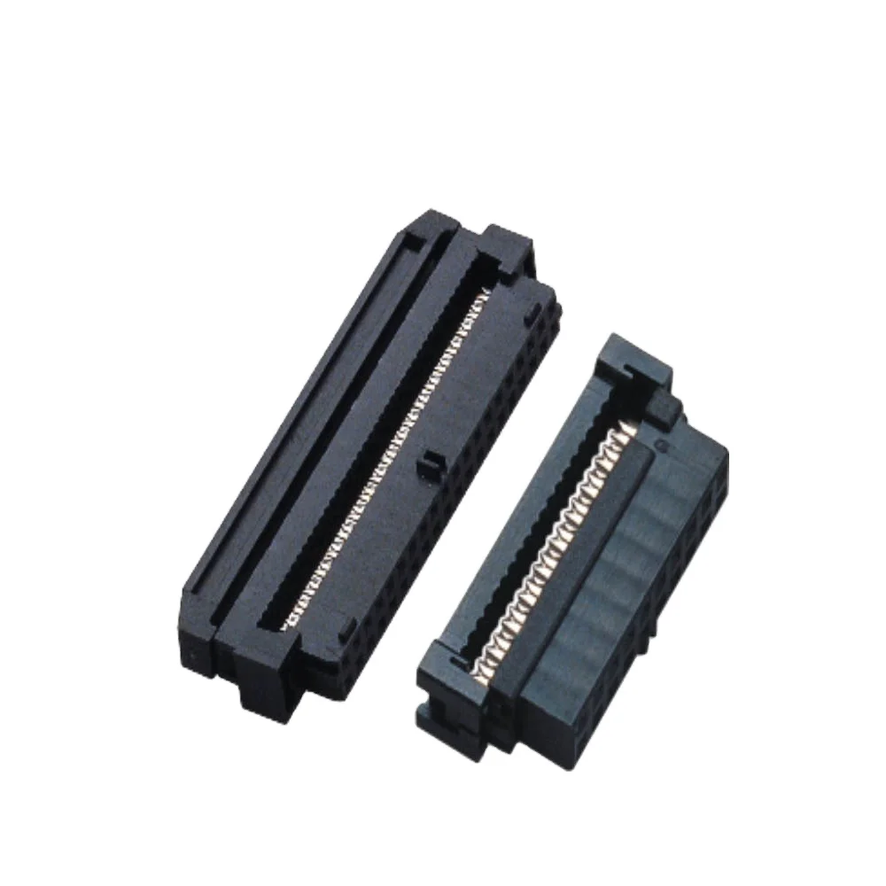 2.54mm IDC connector female socket 2.54mm pitch Idc Header Female Socket 6-50Pin IDC socket  Connectors