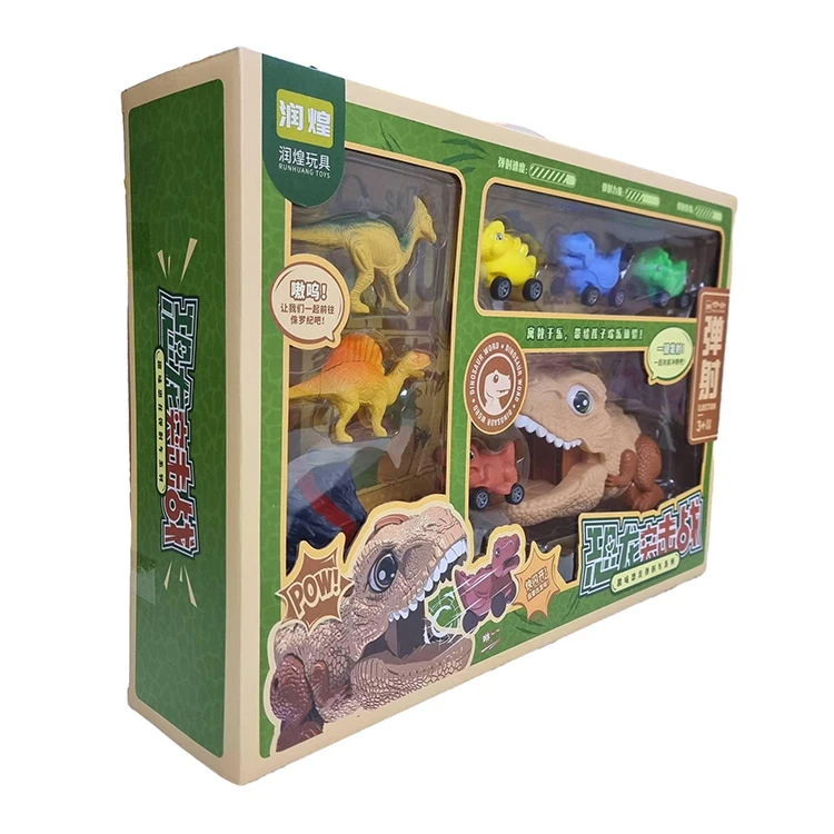 Customized Durable Animal 52cm Child Educational Toys Inertial Dinosaur Catapult Car Eject Chariot Toys