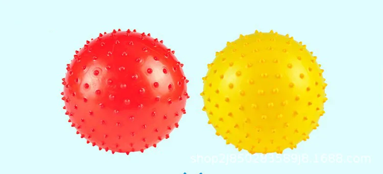 Baby Soft Squeeze Bouncing Fidget Development Sensory Educational Toy Inflatable Rubber Ball for Children Infant Gift