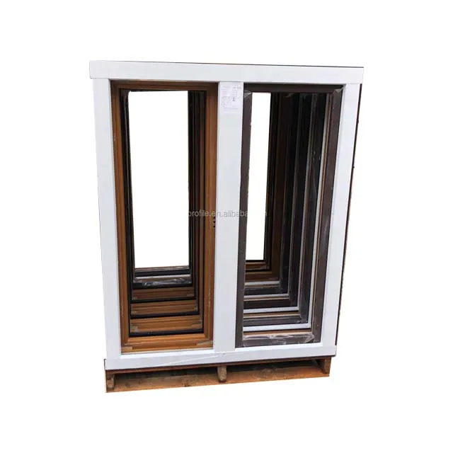 High Quality Waterproof Aluminum Cladding Wood Casement Window