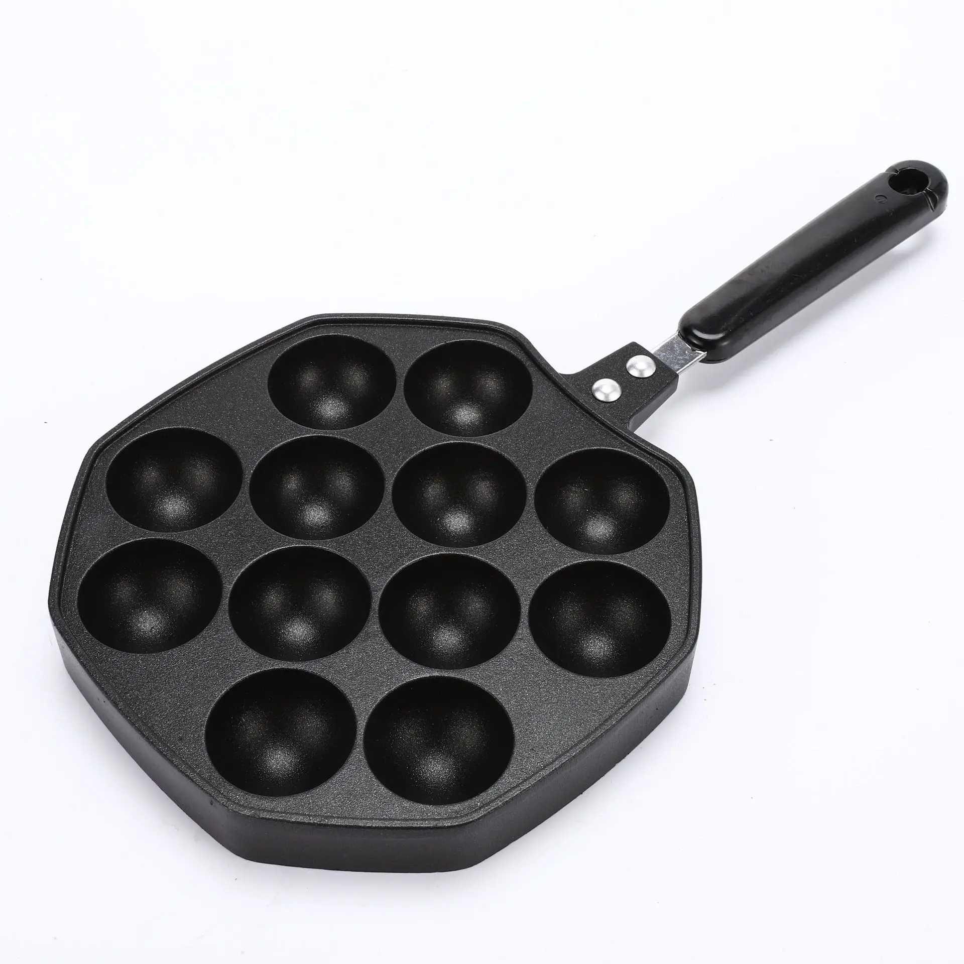 12 Cavities Aluminum Non-Stick Takoyaki Grill Pan Plate Octopus BallPancake Maker Baking Pan