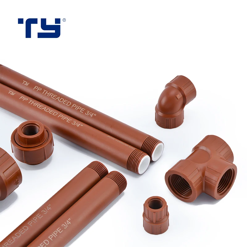 high pressure brown BSPT threaded ips pipe fittings PPH pipe