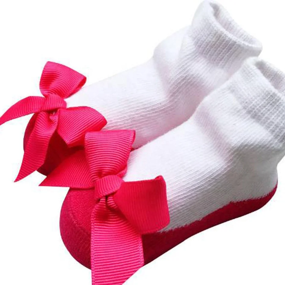 0-12 Months Baby Socks Infant Lace Floral Socks For Princess Girls Bowknots Socks Holiday Birthday Gifts