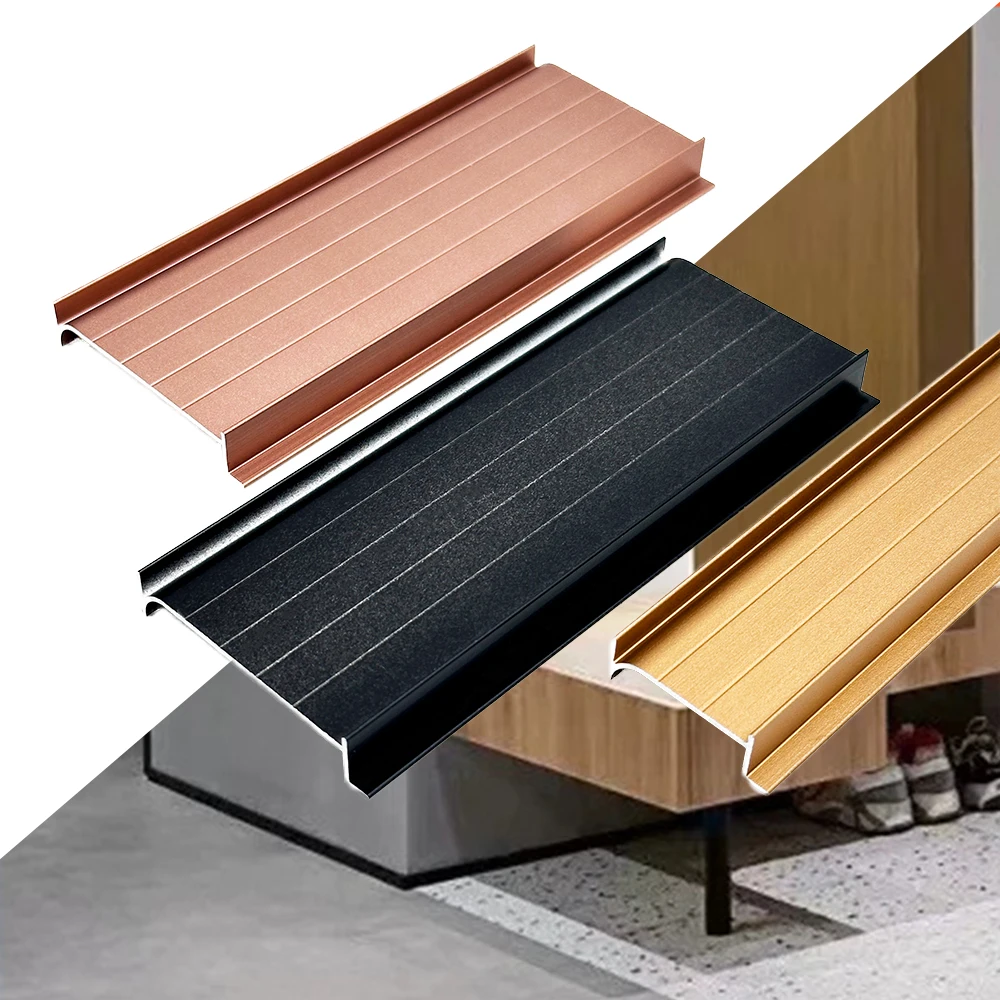 Aluminum Edged Protection Lines Kitchen Baseboard Wall Tile Aluminum Skirting Board