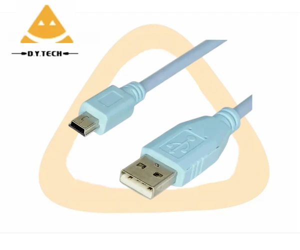 Cisc0 Blue USB Type A to USB Mini Type B Console Cable 6ft Compatible CAB-CONSOLE-USB for computer,laptop,multimedia