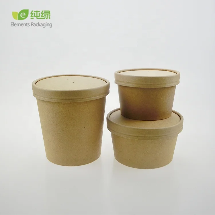 Ice Cream Cup 16 oz Custom Takeaway Milkshake Cups Logo Cardboard Soup Bowl Ice Cream Packaging Paper Cup
