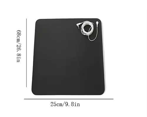FFF Earthing Mat Plain Style Bed Mat for Home Use Improves Sleep Reduces Inflammation Bedroom Coverage