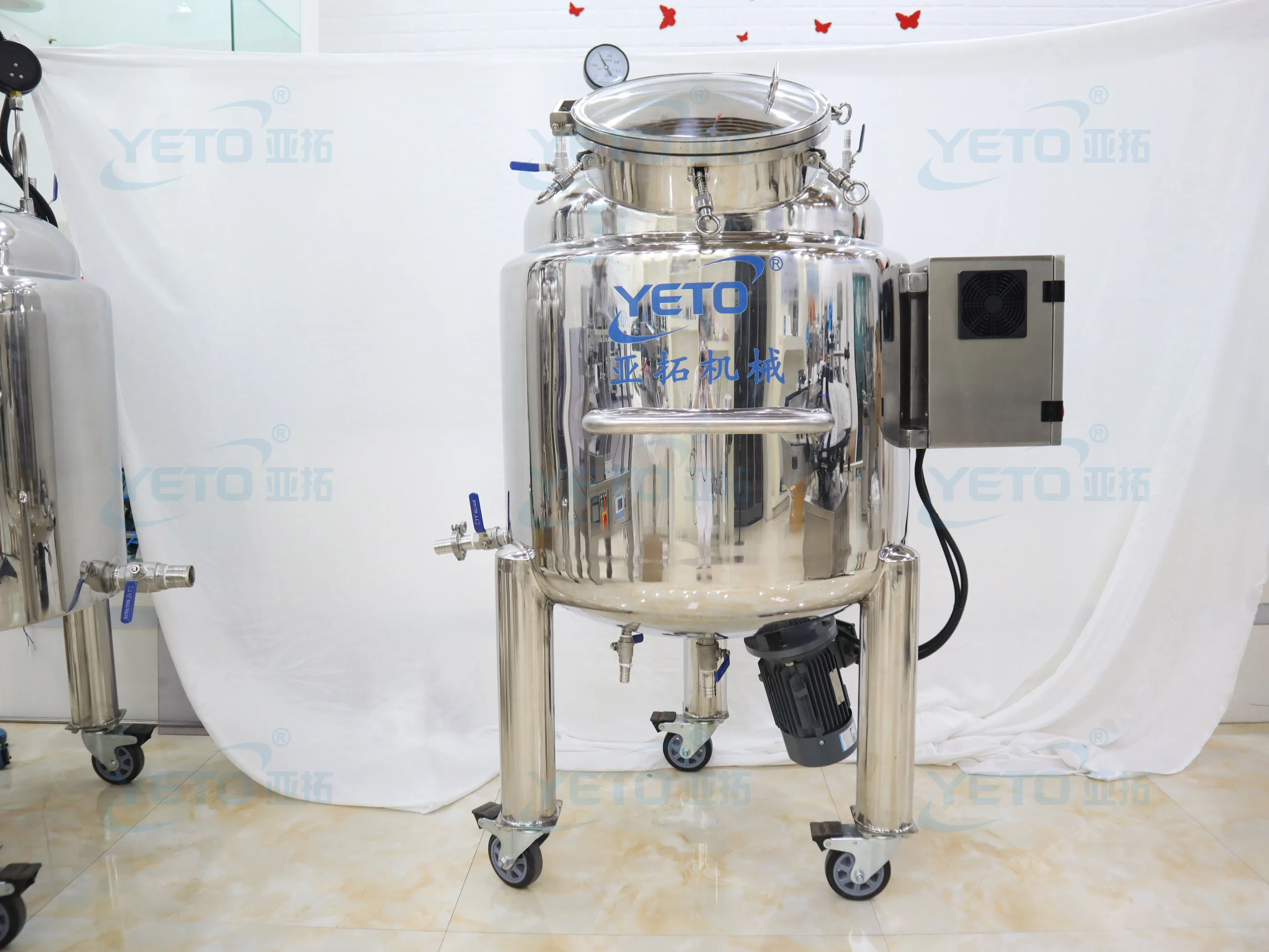 Stainless Steel Syrup Sauce Lotion Liquid Soap High Shear Agitator Mixer Tank Soap Making Machine Cosmetic Equipment