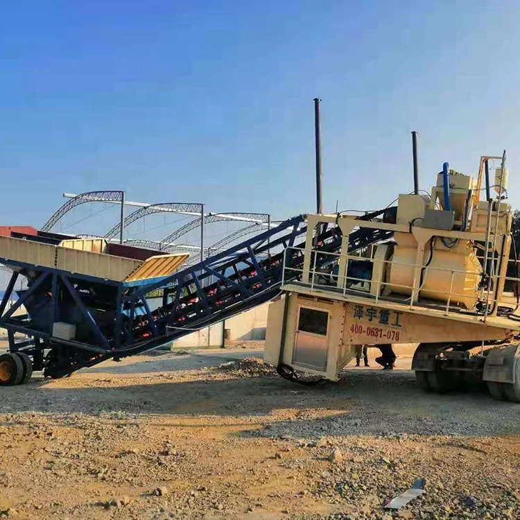 Malaysia mobile concrete batch plant for Sale