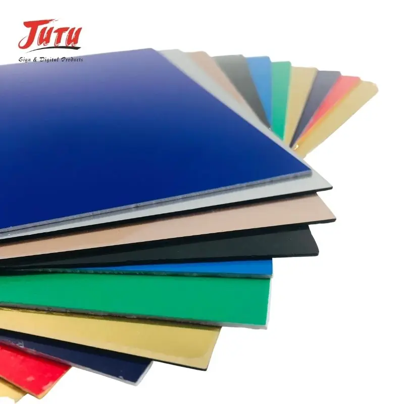 JUTU Factory Price ABS Plastic Sheet 1/4 Inch Thick 4x8ft Two Sided Rigid Double Color ABS Sheet