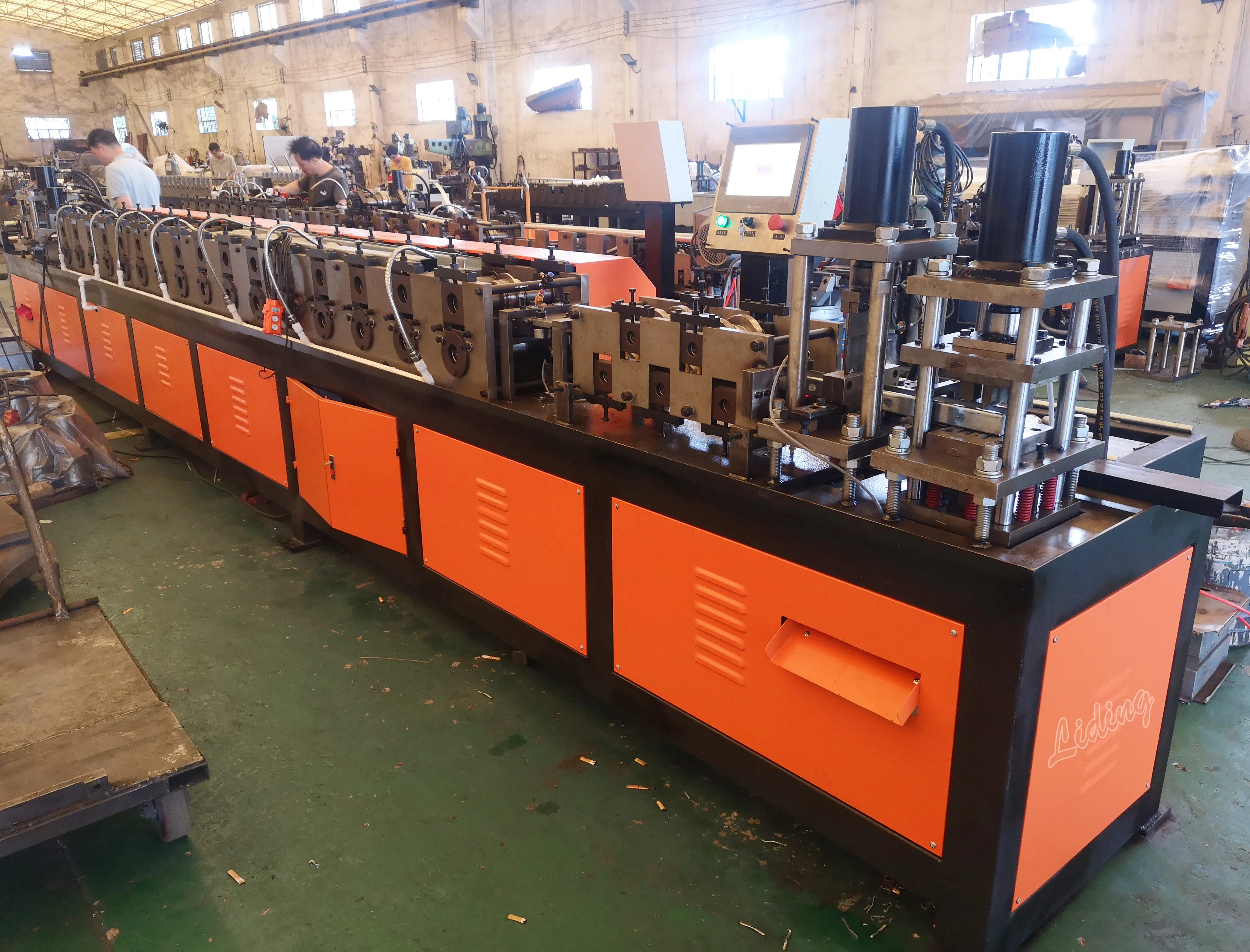 air blower base roll forming machine Steel Purlin C Beam Cold Roll Forming Machine U purlin Keel making machine