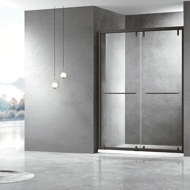 Luxury hotel sliding door waterproof stainless steel material freestanding shower room for bathroom
