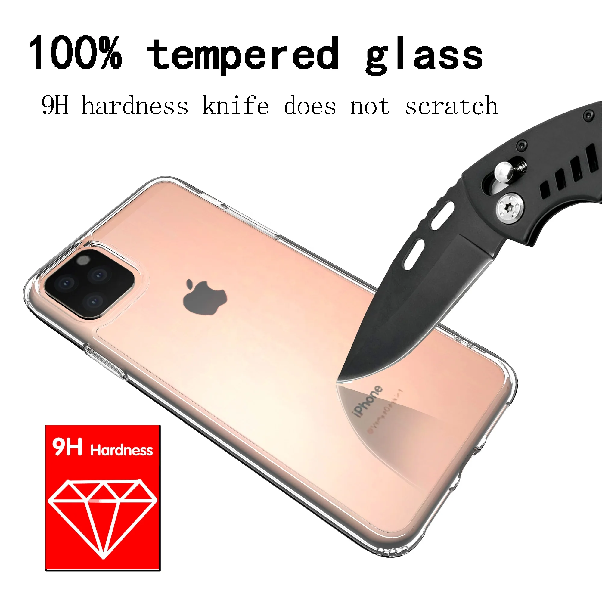 Прозрачный стеклянный чехол для телефона D9element на заказ дизайнерский чистый сотового IPhone 11