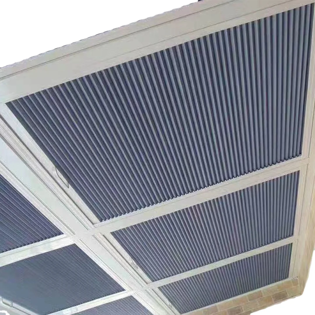 Sloping roof pavilion customized polyester indoor honeycomb blinds