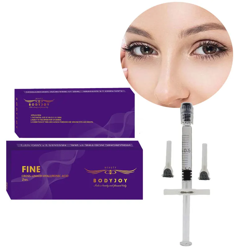 
Bodyjoy 1ml medium line hyaluronic acid injection gel dermal filler cross linked 