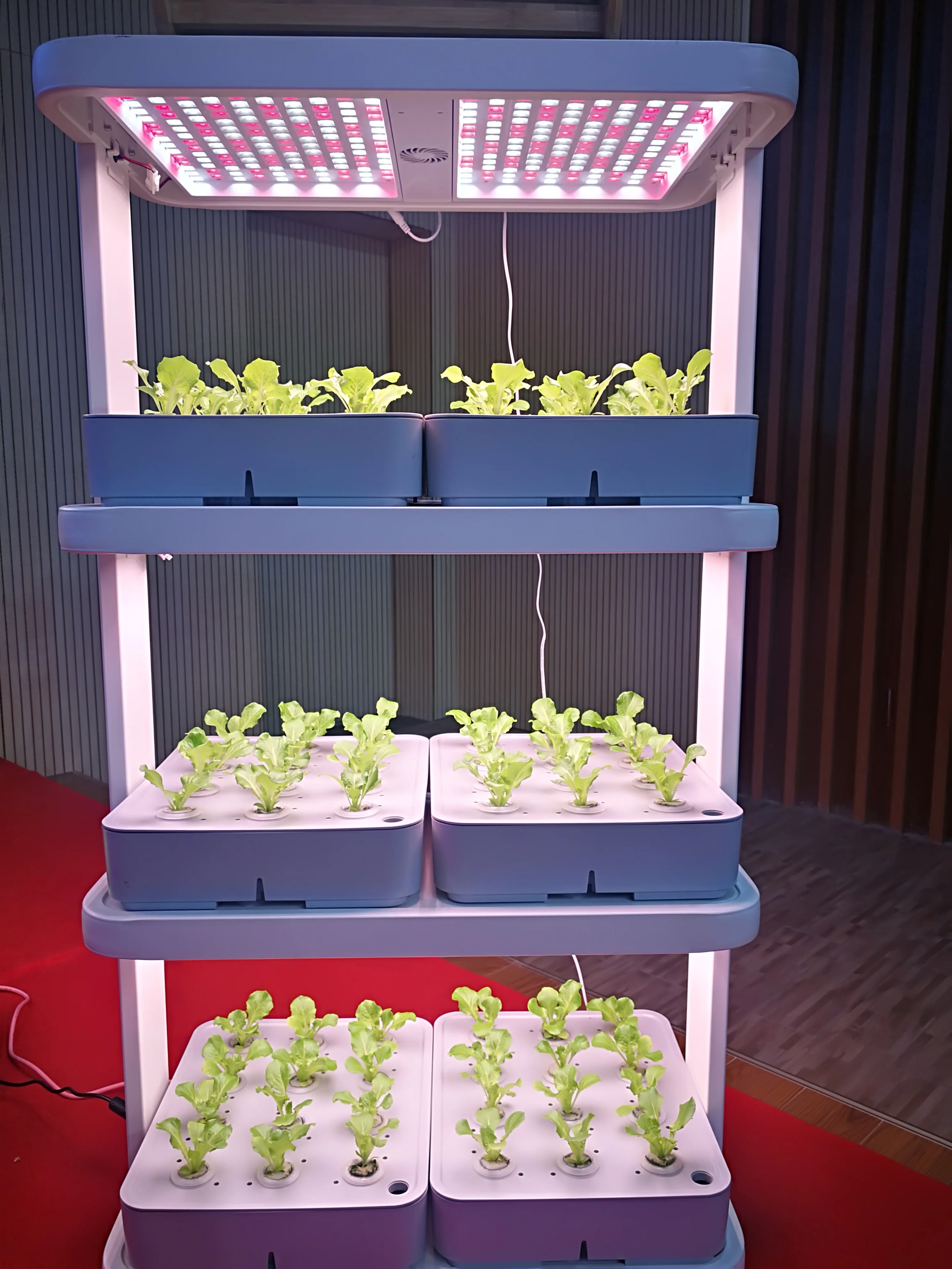 Indoor growing hydroponic system 120W vertical plant growing green environmentally friendly recycling system