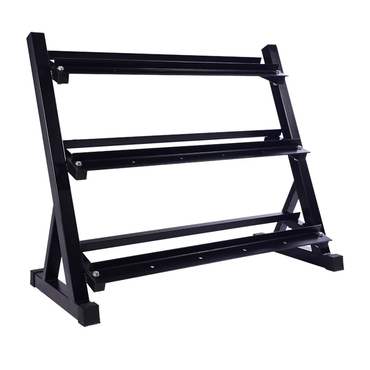 Стойка для тренажерного зала, хромированный круглый шестигранный регулируемый стеллаж для хранения гантелей, стойка для гантелей