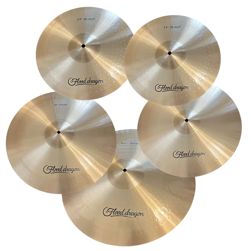 Wholesales Hot-selling high-quality 14/16/18/20 inch practical brass drum set cymbals