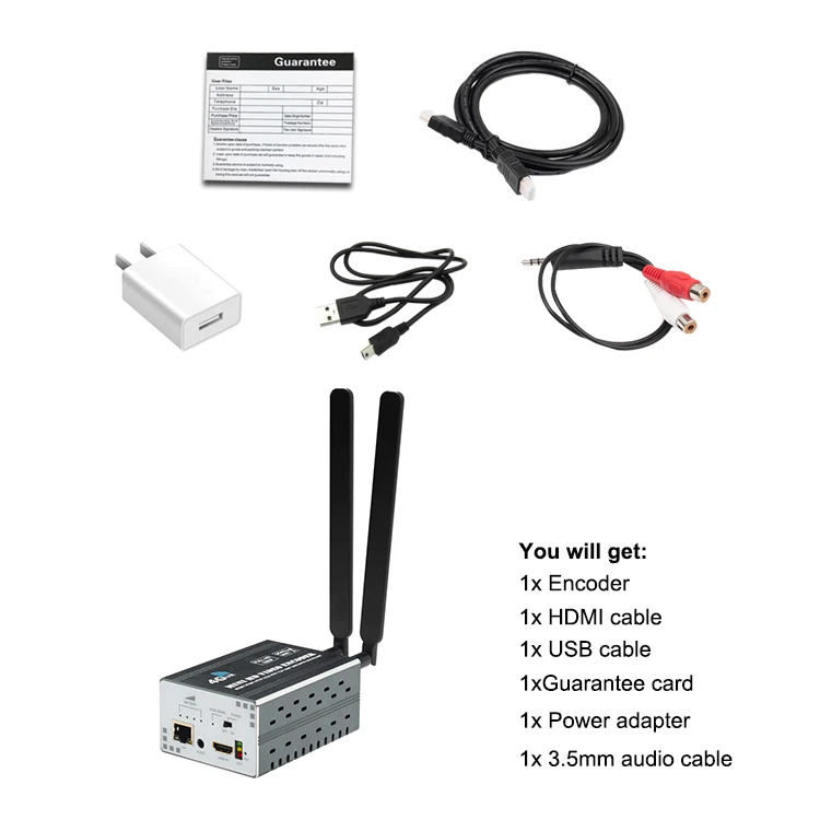 Haiwei H.264 H.265 HEVC Full HD 1080P видео кодировщик беспроводной WiFi 4G Прямая трансляция HDMI IPTV