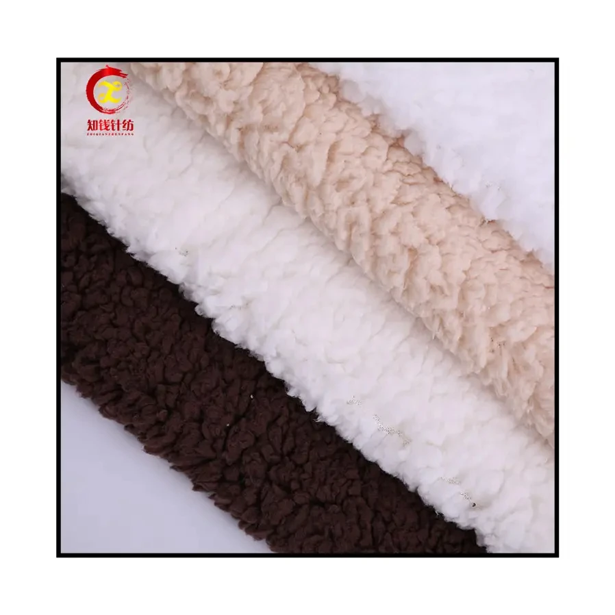 Manufacturers soft toy  one side sherpa one side fleece fabric on sale